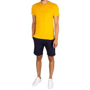 เสื้อยืดผ้าฝ้าย 100% สำหรับผู้ชาย ทรงหลวม ออกแบบโลโก้ของคุณเอง เสื้อยืดคอกลม ผ้าโพลีเอสเตอร์ผสมฝ้าย เป็นมิตรกับสิ่งแวดล้อม สำหรับผู้ชาย - Product Image 5