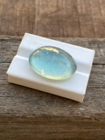 Superbe pierre ovale aigue-marine naturelle de grande taille à facettes pour la fabrication de bijoux 41.20 carats