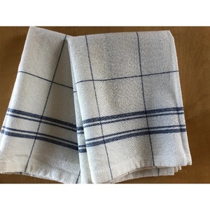 Serviette de cuisine 100% coton à carreaux, tissu sergé, 190 g/m², super douce, absorbante, écologique, personnalisable, prix de gros - Product Image 5