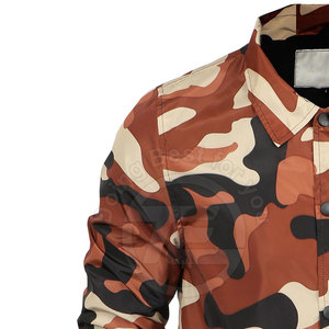 Veste de sport décontractée de haute qualité pour hommes, col montant, logo personnalisé, couleurs unies pour la randonnée hivernale au printemps, service OEM disponible - Product Image 5