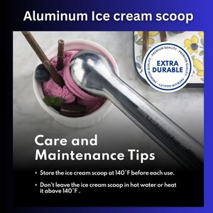 Outil de cuisine en aluminium du fabricant en gros cuillère à crème glacée antiadhésive antigel cuillères outils à crème glacée de qualité supérieure - Product Image 6