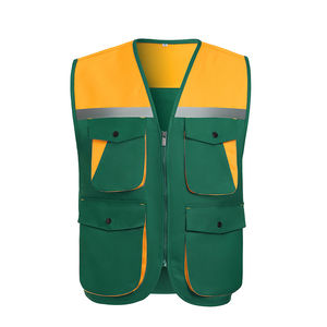 Gilet de sécurité haute visibilité pour hommes, polyester, imperméable, LED clignotante, classe 2, certifié ANSI, respirant, personnalisable - Product Image 1