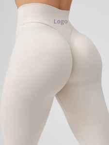 Leggings de fitness pour femmes européennes et américaines Pantalon de yoga taille haute sans couture - Product Image 3