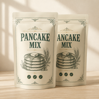 Sachets d'emballage pour préparation de crêpes, directement de l'usine, avec logo personnalisé, refermables, à fond plat, pour aliments pour animaux, chewing-gum, qualité alimentaire, résistants à l'humidité