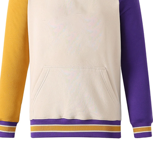 Manches opposées lettre Chenille sweat à col rond pour hommes décontracté hiver respirant doux Chenille 3D broderie - Product Image 6