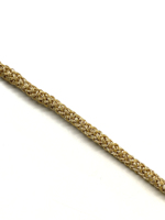 Cordon tressé métallique scintillant Kushang Textile, imperméable, écologique, 3 brins torsadés, diamètre 3 mm, 18 mètres, pour lacets de chaussures et sacs