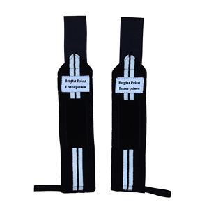 Unisex Custom Non-Slip Gym Training Bodybuilding Cowhide Cotton <b>Wrist</b> Wraps <b>Weight</b> Lifting <b>Wrist</b> Wrap Bands <b>Wrist</b> Support - Product Image 1