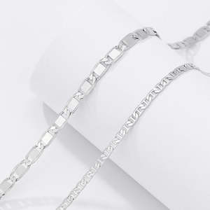 Collar Plano con Diamantes Cultivados en Laboratorio, Chapado en Oro, Plata de Ley 925, Estilo Hip Hop, Joyería de Alta Gama para Hombre y Mujer, Venta al Por Mayor - Product Image 5