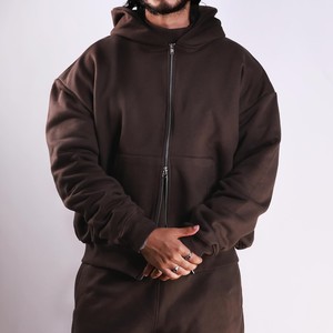 ชุดวอร์ม3ชิ้นสำหรับใส่ได้ทั้งชายและหญิงชุดออกกำลังกาย500GSM เอวยางยืดขนาดใหญ่เหมาะกับฤดูหนาว - Product Image 5