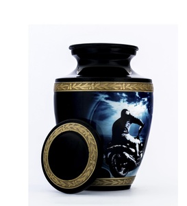 Urne funéraire de moto pour cendres humaines Urne funéraire en métal poli noir pour homme adulte Urne commémorative pour cendres humaines Urne de taille personnalisée - Product Image 5