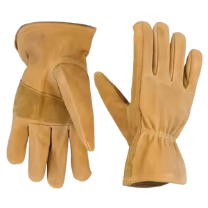 Guantes de conductor de cuero de grano de oveja de alta resistencia Guantes DE SEGURIDAD antiestáticos de calor suave cómodos para brazo de mano de jardinería personal - Product Image 6