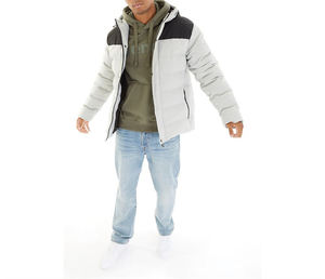 Veste matelassée à bulles surdimensionnée pour homme, personnalisée OEM, pour l'hiver, 100% polyester, col roulé, fermeture éclair, imprimé, respirante - Product Image 4