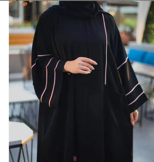 Dubai Abaya Kaftan ชุดมุสลิมคาฟตาน,สีดำสวยงามดีไซน์ชาวโมร็อกโกแบบดั้งเดิมงานคาฟตาน Kaftan2022