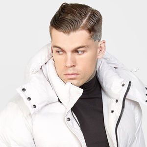 Logo personnalisé manches longues veste à capuche pour hommes meilleures ventes hommes doudoune 100% polyester doublure coton rembourrage - Product Image 4