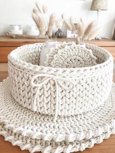 ถาดสไตล์ Macrame Boho สําหรับจัดระเบียบและตกแต่งถาดตกแต่งถักมือสําหรับโต๊ะสําหรับตกแต่งบ้านและห้องครัว - Product Image 2