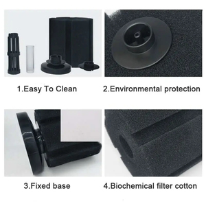Filtre éponge biochimique souple écologique pour aquarium, mini cylindre, 5L, boîte de filtre bio en plastique, emballage, taille moyenne - Product Image 4