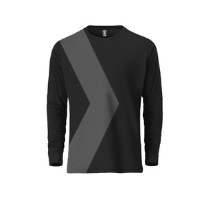 Camiseta de Manga Larga Vintage para Hombre, 100% Algodón, Impresión Personalizada, Transpirable, Antiarrugas, Secado Rápido, Tejido Jersey de 180g - Product Image 4