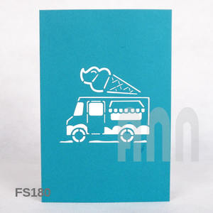 ANN การ์ด FS180งานฝีมือสำหรับรถไอศกรีมพิมพ์ลายมิตรภาพกำหนดเองการ์ดของขวัญขอบคุณ3D การ์ดอวยพรป๊อปทำจากเครื่องพิมพ์ - Product Image 3