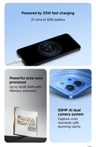 <span class=keywords><strong>PNG</strong></span> สำหรับสมาร์ทโฟน Xiaomi redmi 15C 4G 5G 8 + 256GB Cellular LTE OCTA Core <span class=keywords><strong>CPU</strong></span> FHD ความละเอียดหน้าจอหลายภาษา (ภาษาอังกฤษฝรั่งเศส) - Product Image 3