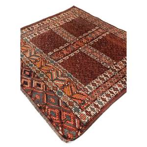 พรมขนสัตว์ถักมือสีเบจน้ำตาลลายเรขาคณิต Kiaan สำหรับห้องนั่งเล่น รุ่น Paem-552 ขนาดใหญ่ เหมาะสำหรับตกแต่งทางเดิน - Product Image 2