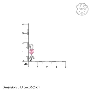 Colgante de corazones de plata de moda en flor con cadena de eslabones con perla de diamante para ocasiones religiosas o clásicas Regalo perfecto - Product Image 2