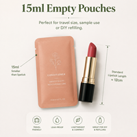 Sachet d'emballage vide en aluminium imprimé sur mesure de 15 ml pour échantillon cosmétique (shampoing et après-shampoing)