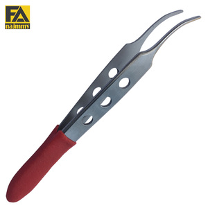 Pince à épiler multi-usages la plus vendue Poignée en mousse en acier inoxydable à pointe incurvée - Product Image 1