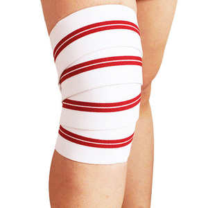 Meilleures ventes Enveloppes de genou élastiques et robustes unisexes pour l'entraînement de gymnastique avec logo personnalisable Protection respirante pour le massage du genou - Product Image 1