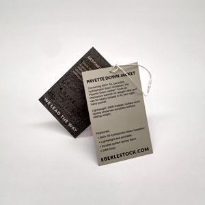 ป้ายกระดาษสีน้ำตาลคราฟท์เป็นมิตรกับสิ่งแวดล้อมแท็กแขวนแกว่งแบบกำหนดเองพร้อมเชือกปิดผนึกสำหรับเสื้อผ้าเสื้อผ้าบัตรข้อมูลรีไซเคิลทำ - Product Image 1