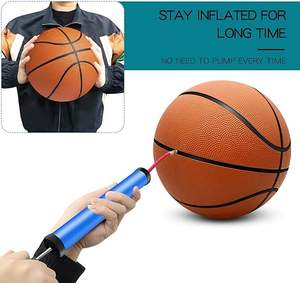 Vente en gros professionnel personnalisé OEM de haute qualité pour la formation de basket-ball gonflable en caoutchouc PU résistant à l'eau léger et durable - Product Image 4