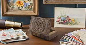 Caja de madera tallada decorativa hecha a mano, forma rectangular, almacenamiento de madera con bloqueo con tapa con bisagras para el hogar, oficina, organizador de recuerdos - Product Image 4