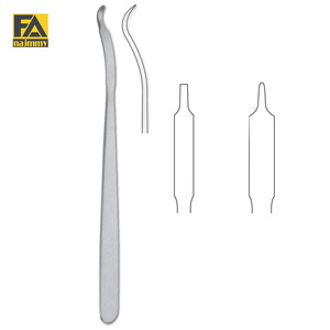 MINI ELEVADORES DE HUESOS HOHMANN (hoja de 6mm de ancho) Palanca de hueso Hohmann 15cm 6 ''Retractor de mano Hayes 16cm Acero inoxidable - Product Image 2