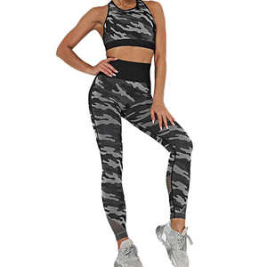 Venta caliente precio barato Yoga Set Top tendencia al por mayor Yoga Set mujeres entrenamiento Fitness Yoga Set - Product Image 3