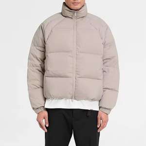 Chaqueta acolchada ultraligera de calidad para hombre, Parka con capucha empacable personalizada de tendencia, abrigo de invierno ligero con soporte calefactable, estilo informal - Product Image 1