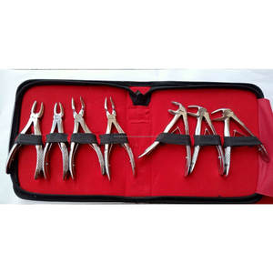 Kit de forceps d'extraction dentaire pour enfants, 7 pièces, pour incisives supérieures et inférieures, prémolaires, molaires, racines (pédiatrique), ergonomique, manuel, en acier inoxydable - Product Image 5