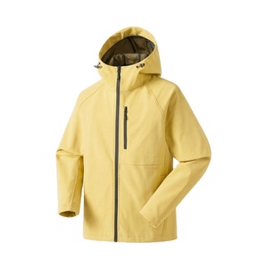 Chaqueta Softshell para Hombre, Transpirable, de Poliéster/Algodón, Impermeable, Unisex, con Cierre Frontal y Capucha - Product Image 1