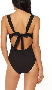 Ensemble de bikini d'été en polyester/nylon respirant et à taille élastique pour femmes, une pièce, à séchage rapide, service de conception OEM ODM - Product Image 5