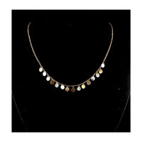 Collar de Cadena Italiano de Estilo Lujoso, Chapado en Oro de 18 Quilates, Oro Amarillo y Oro Rosa, para Regalos de Boda, Compromiso y Fiestas