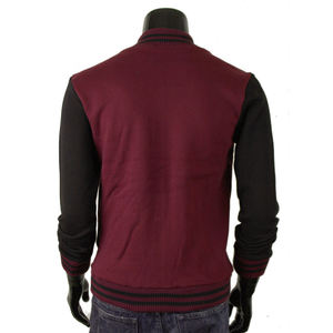 Chaqueta universitaria de alta calidad para hombre, logotipo personalizado, lana de lona, cuello levantado de Pakistán, patrón de retazos Popular para la temporada de invierno - Product Image 2