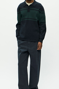 Pull en maille pour homme, coupe décontractée, col en V, vêtements d'hiver, durable, confortable, coupe moderne, poignets élastiques - Product Image 2