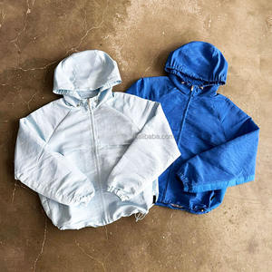 Vestes Fermeture Éclair Personnalisées en Polyester Conception Imperméable Coupe-Vent Décontracté Streetwear Vestes Coupe-Vent en Nylon Léger pour Hommes - Product Image 1