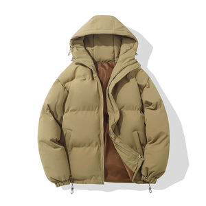Best Quality Men's Winter <b>Jacket</b> <b>Padded</b> <b>Waterproof</b> Warm Puffer <b>Jacket</b> Bubble Effect Coat Zipper Closure Streetwear Fashion - Product Image 1