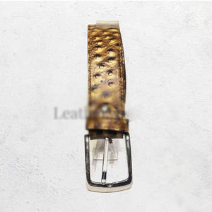 Cinturones de Cuero Genuino para Hombre de Alta Calidad, Hebilla Cuadrada de Aleación, Color y Logotipo Personalizables, 30-48 Pulgadas, Venta al Por Mayor OEM - Product Image 3