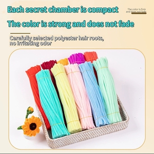 منظفات أنبوبية متعددة الألوان-قطع مشغولات يدوية ، منظفات أنبوبية من الشنيل ، سيقان الشنيل تصنعها بنفسك - Product Image 3