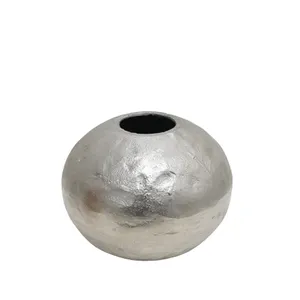 铝制圆形花瓶银色家用花园花瓶和桌面装饰批量定制