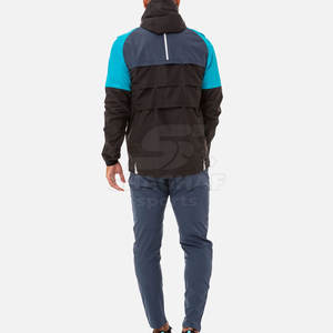 Ensemble veste et pantalon coupe-vent décontracté, look simple et tissu lisse - Product Image 3