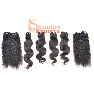 มัดผมมนุษย์สีดำเข้มไม่ผ่านการทำเคมีไม่ผ่านกระบวนการ - Product Image 3