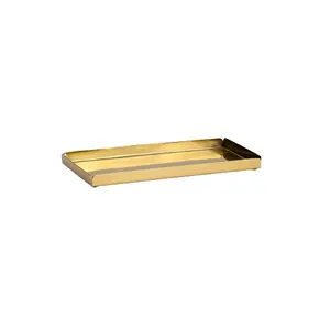 Luxury Handmade Metal Serving Tray in Rectangle Shape Customized Size High Quality From Indian Suppliers