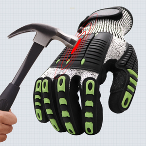 TPR petrol sahası inşaat endüstriyel kesim dayanıklı koruma guantes de impacto emniyet mekanik çalışma darbe eldiven - Product Image 3