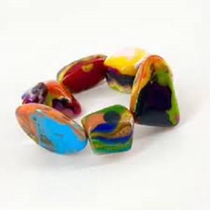 Brazaletes de Moda en Oferta, Brazalete de Resina de Estilo Chino Retro Personalizado, Diseño de Joyería Exagerada para Mujer - Product Image 2